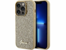 Guess Guess GUHCP14XPMSDGSD iPhone 14 Pro Max 6.7 zlatý/zlatý pevný obal Disco Metal Script