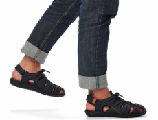 Rieker Pánské uzavřené prolamované sandály tmavě modrá Rieker 22021-14 41