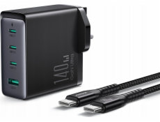 Nabíječka Joyroom Nabíječka GaN UK Joyroom JR-TCG05UK 140W 3x USB-C USB-A + USB-C / USB-C 240W 1,2m kabel