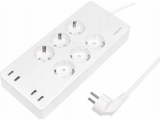 LogiLink LogiLink 6 Wi-Fi chytré zásuvky 1,8m bílá