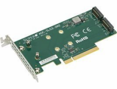 Adaptér SuperMicro 2x M.2 > PCIe (AOC-SLG3-2M2-O)
