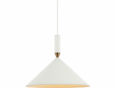 Italux závěsná lampa Drello PND-541101-W Italux kovová závěsná lampa do obývacího pokoje bílá