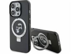 Karl Lagerfeld Karl Lagerfeld KLHMP14XHMRSKCK iPhone 14 Pro Max 6.7 černé/černé pevné pouzdro Ring Stand Karl&Choupette MagSafe