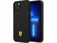 Ferrari Ferrari silikonové kovové logo MagSafe – pouzdro na iPhone 14 (černé)