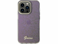 Guess Guess GUHCP15SHDECMP iPhone 15 6.1 růžový/růžový pevný obal IML Faceted Mirror Disco Iridescent