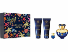 Versace Versace Pour Femme Dylan Blue sada parfémovaná voda ve spreji 100ml + miniaturní parfémovaná voda 5ml + sprchový gel 100ml + tělové mléko 100ml