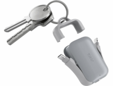 Powerbanka Rolling Square Powerbanka Rolling Square TAU2 2000 mAh pro klíčenky s USB-C/ Lightning/ Micro-USB konektory šedá - Záruka bezpečnosti. Jednoduché splátky. Doprava zdarma od 170 PLN.