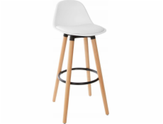 Atmosphera Barová židle s opěrkou MAXON, 92 cm, bílá