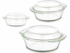 Vivalto Sada kulatého žáruvzdorného nádobí, 3 ks.