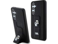 Karl Lagerfeld Karl Lagerfeld KLHCS24SGSAKCPK S24 S921 černo/černé pevné pouzdro Stojan na rukojeť Saffiano Karl&Choupette Pins