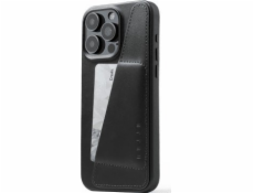 Kožené pouzdro na peněženku Troubadour Goods Limited Mujjo – kožené pouzdro pro iPhone 15 Pro Max kompatibilní s MagSafe (černé)