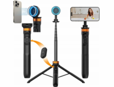 Selfie tyč Kf Selfie Stick stativ 162cm Magnetický Magsafe telefon Smartphone + dálkový ovladač / Kf09.139