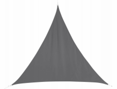 DLGTP Trojúhelníková stínící plachta CURACAO, 3 x 3 x 3 m, polyester, šedá
