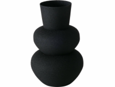Boltze Černá kovová váza MAYNAR, 17 cm