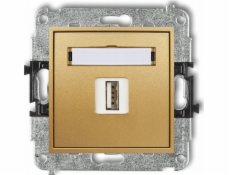 Karlik USB nabíječka Karlik Mini 29MCUSB-3 single 5V 2A zlatá