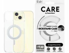 PanzerGlass CARE by PanzerGlass Kickstand Case iPhone 15 Plus 6.7 MagSafe stříbrná/stříbrná 1416