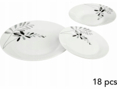 5five Sada talířů pro 6 osob, porcelán, 18 kusů