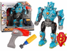 LeanToys Robot Twister Weapon Vrtačka Šroubovák Světlý zvuk tyrkysový