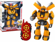 Velký dálkově ovládaný R/C robot LeanToys žluté zvukové světlo