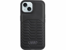 Audi Audi Synthetic Leather MagSafe iPhone 15 Plus / 14 Plus 6.7 černý/černý pevný obal AU-TPUPCMIP15M-GT/D3-BK