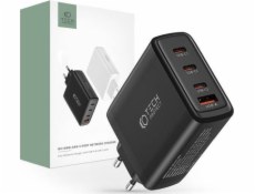 Nabíječka Tech-Protect TECH-PROTECT NC100W-GAN 4-PORTOVÁ SÍŤOVÁ NABÍJEČKA PD100W/QC3.0 ČERNÁ