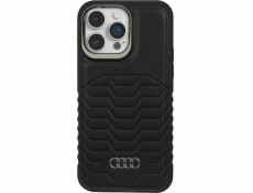 Audi Audi Synthetic Leather MagSafe iPhone 14 Pro 6.1 černý/černý pevný obal AU-TPUPCMIP14P-GT/D3-BK