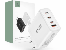 Nabíječka Tech-Protect TECH-PROTECT NC100W-GAN 4-PORTOVÁ SÍŤOVÁ NABÍJEČKA PD100W/QC3.0 BÍLÁ
