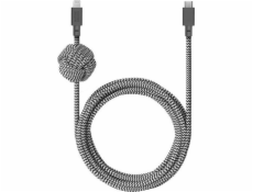 Native Union USB-C to Lightning kabel 3m černobílý (NCABLE-KV-CL-ZEB)