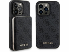 Guess Set Guess GUBPM5P13X4GEMGK Pevný obal na iPhone 13 Pro Max 6.7 + Powerbank 5000mAh MagSafe černo/černé 4G kovové logo NoSize