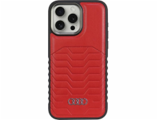 Audi Audi Synthetic Leather MagSafe iPhone 15 Pro 6.1 červený/červený pevný obal AU-TPUPCMIP15P-GT/D3-RD