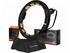 HMS MAGNETIC HULA HOP SET ČERNÁ/ZLATÁ HHM13 S HMS POČÍTAČEM + PÁSEK NA SCHUDNUTÍ BR163 ČERNÝ