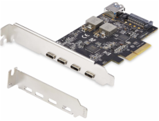 StarTech USB HUB Adaptér StarTech 5portová USB PCIe karta, 10 Gb/s