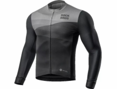 RockBros Rockbros 15120009004 Cyklistický dres s dlouhým rukávem jaro/léto XL – černý