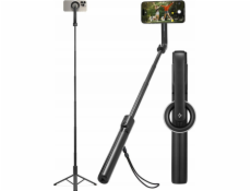 Selfie tyč Spigen Spigen MagSafe Tripod Selfie Stick delší verze, černá