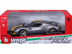 Bburago Ferrari 296 GTB Assetto Grey/Yellow 1:18 BBURAGO