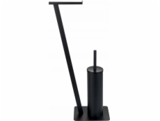 Wenko Stojan na toaletní papír a toaletní štětku LIRIO, černý, WENKO