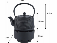 KingHoff LITINOVÁ KONVICE 0,8L S FILTREM A OHŘÍVAČEM KINGHOFF KH-1847