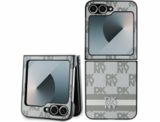 DKNY DKHCZF6PCPTSSE Z Flip6 F741 béžová/béžová kostkovaný vzor potištěné pruhy