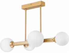 Závěsné svítidlo Lamkur Lamkur Astro 45092 závěsné svítidlo moderní kuličkové skleněné koule stínidla 4x5W G9 bílá/zlatá