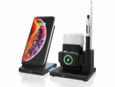 Nabíječka Realpower Nabíječka RealPower ChargeAIR Connect Smartphone, Smartwatch, Tablet Černá Interní bezdrátové nabíjení USB