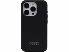 Silikonový obal Audi Audi iPhone 15 Pro Max 6.7 černý/černý pevný obal AU-LSRIP15PM-Q3/D1-BK