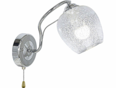 Mdeco Retro nástěnné svítidlo ELM8824/1 8C koule do ložnice chrom