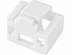 Zámek zásuvky Alantec RJ45 proti neoprávněnému vložení, bílý (balení 24 ks + klíč) ALANTEC