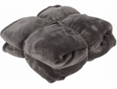 Flanelová deka Home Styling Collection, 130 x 160 cm, šedá