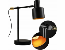 Stolní lampa GTV Selvia II Stolní lampa Gtv 5570 E14 max. 25W max. 250V IP20 pr. 20 cm černo/zlatá LB-SELVII-11-DEC