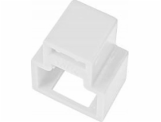 Zástrčka Alantec RJ45 proti neoprávněnému vytažení ze zásuvky, bílá (balení 24 ks + klíč) ALANTEC