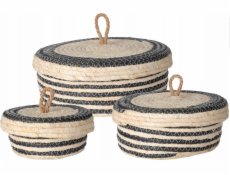 Úložné nádoby kolekce Home Styling s víkem, 3 kusy