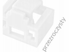 Zámek zásuvky Alantec RJ45 proti neoprávněnému vložení, průhledná barva (balení 24 ks + klíč) ALANTEC