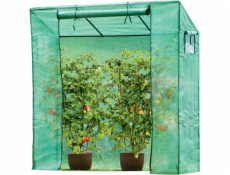 Saska Garden SKLENÍK NA RAJČATA A OKUŘKY 200x77x168-150CM PE ZELENÁ