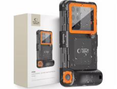 Tech-Protect IPX8 UNIVERZÁLNÍ POTÁPĚČSKÉ VODOTĚSNÉ POUZDRO ČERNÉ/ORANŽOVÉ